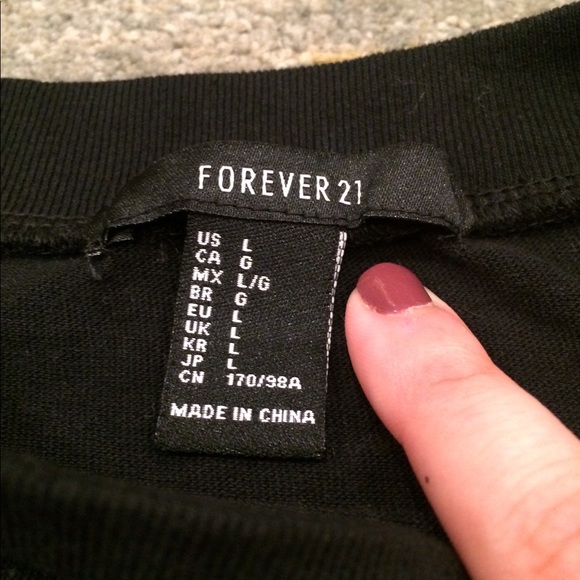 #T43 NWOT FOREVER 21 BAD HABITS TEE - Picture 7 of 8